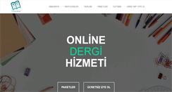 Desktop Screenshot of onlinedergi.net